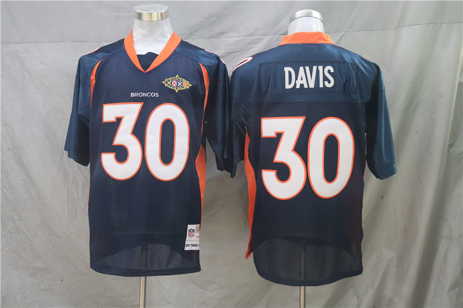 Men's Denver Broncos Terrell Davis Mitchell & Ness Navy Legacy Jersey